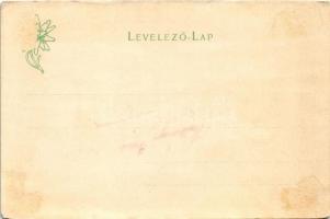 Tátra, Tatry; Kilátás az Öt-tóról a Kis-Tarpataki-völgybe. Feitzinger Ede 58. / Aussicht von den Fün...