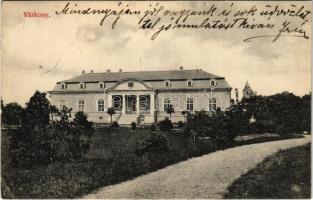 1909 Nyékvárkony, Várkony, Vrakún; Pfeiffer kastély / castle (EK)