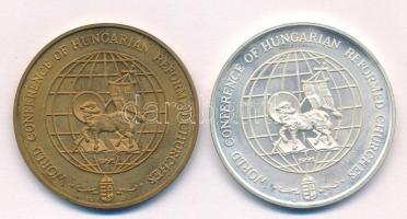 Lebó Ferenc (1960-) 1991. "Magyar Reformátusok II. Világtalálkozója" jelzett Ag és aranyoz...