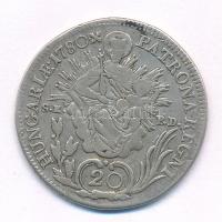 1780B/SK-PD 20kr Ag "Mária Terézia" (6,43g) T:F juszt., karc, patina Hungary 1780B/SK-PD 2...