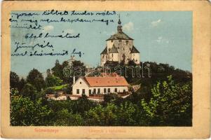 1914 Selmecbánya, Schemnitz, Banská Stiavnica; Leányvár a kálváriával. Grohmann kiadása / castle, calvary (kopott sarkak / worn corners)