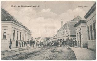 1916 Dunaszerdahely, Dunajská Streda; Teleky utca, üzlet. Petényi Márk kiadása / street view, shop (r)