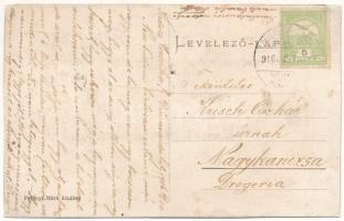 1916 Dunaszerdahely, Dunajská Streda; Teleky utca, üzlet. Petényi Márk kiadása / street view, shop (...