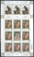 A belgrádi Szerb Nemzeti Múzeum 175. évfordulója kisív sor, 175 years of Serbian National Museum in Belgrade minisheet set