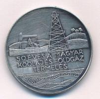 1987. 50 éves a magyar kőolaj és földgáz termelés / Magyar Olajipari Múzeum és MÉE Zala Megyei Csoportja 1937-1987 ezüstpatinázott fém emlékérem (42,5mm) T:UNC,AU