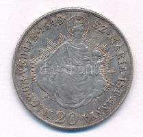 1848KB 20kr Ag "V. Ferdinánd" T:VF patina, karc Hungary 1848KB 20 Kreuzer Ag "Ferdina...