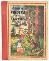 Grimm testvérek: Piroska és a farkas és más mesék. Ford.: Szondy György. K. Sávely Dezső rajzaival. Bp., é.n. (cca 1930-1940), Dante, 96 p. A borító Biczó András munkája. Kiadói illusztrált félvászon-kötés, viseltes borítóval, helyenként javított, kissé foltos lapokkal, ajándékozási bejegyzéssel.