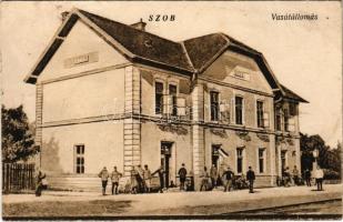 1924 Szob, vasútállomás. Hegedűs Lajos kiadása (EK)