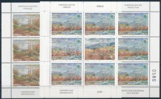 Európai Természetvédelem kisív sor, European Nature Protection minisheet set