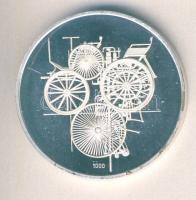 NSZK 1986. "Daimler Benz" Ag 25,2g emlékérem T:PP