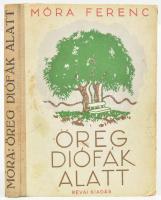 Móra Ferenc: Öreg diófák alatt. Bp., 1934, Révai, 122+(2) p. Egészoldalas illusztrációkkal. Kiadói illusztrált félvászon-kötés, kissé sérült, foltos borítóval, helyenként javított lapokkal.