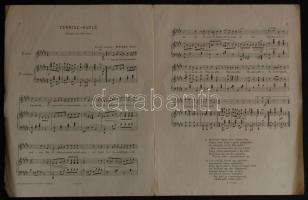 Huszka Jenő: A Forgószél kiasasszony nagyalakú kottás füzete Bárd Ferencz és Testvére kiadásában, Bu...