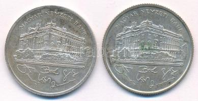 1992-1993. 200Ft Ag "MNB" (2xklf) T:AU,XF patina Adamo F13