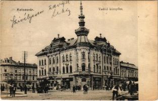 1906 Kolozsvár, Cluj; Vashíd környéke, Phönix biztosító vezérügynökség, üzletek. Fuhrmann Miklós kiadása / street, insurance company, shops (EK)