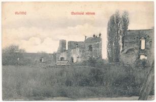 1911 Alvinc, Vintu de Jos; Martinoci (Martinuzzi) vár romjai. Kiss-féle Apolló fényképészeti műterem kiadása / castle ruins (EK)