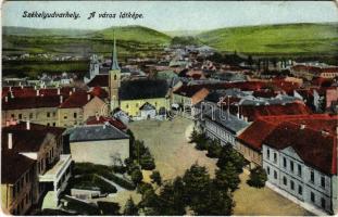 Székelyudvarhely, Odorheiu Secuiesc; Város látkép / main square (kis szakadás / small tear)