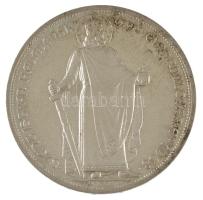 1938. 5P Ag "Álló Szent István" U.P. jelzéssel a címer fölött, Artex-veret, nem saját tokban (25,33g) T:AU patina / Hungary 1938. 5 Pengő "Standing St. Stephen" Artex restrike with U.P. mark above Coat of Arms, in not own ase (25,33g) C:AU patina Adamo PE6.4