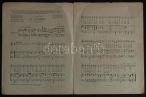 Szírmai Albert dalai kottásfüzetben, Bárd Ferencz és Testvére kiadásában, Budapest