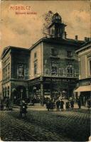 1908 Miskolc, Nemzeti színház, Szabó Béla-féle drogéria (gyógyszertár), üzletek. W.L. 1085. (EK)