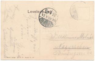 1908 Feketehalom, Zeiden, Codlea; Wasserwerk / Vízművek. F. Schnell No. 76. / water works