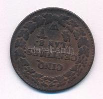 Franciaország 1799-1800. LAN 8/W 5c bronz T:F France 1799-1800. LAN 8/W 5 Centimes bronze C:F Krause...