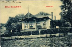 1910 Kolozs, Kolozs-sósfürdő, Kolozsfürdő, Cojocna; Veress villa. W.L. 1580. / villa, spa + "IHÁSZ POSTAI ÜGYN." (EB)