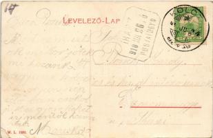 1910 Kolozs, Kolozs-sósfürdő, Kolozsfürdő, Cojocna; Veress villa. W.L. 1580. / villa, spa + "IH...