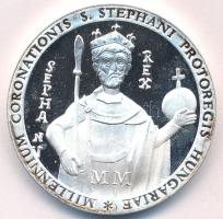 ~1991-2000. "A legnagyobb magyarra emlékezik a hálás magyar nemzet" kétoldalas fém emlékér...