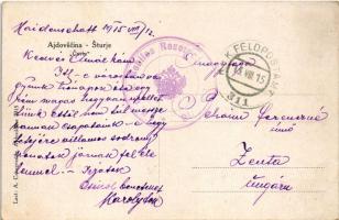 1915 Ajdovscina, Haidenschaft; Sturje, Cavin / general view. A. Casagrande + "K.u.K. mobiles Re...