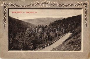 1911 Borszék, Borsec; Szerpentin út / road. Art Nouveau (fl)