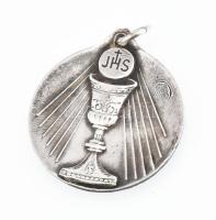 Ezüst (Ag) Szűz Mária medál, jelzett, d: 2,2 cm, nettó: 5,3 g