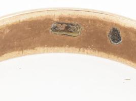 14k arany (Au) karikagyűrű gravírozás nélkül. Jelzett. 2,1 g m: 60
