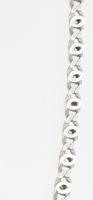 Ezüst (Ag) áttört fantáziaszemes nyaklánc, jelzett, h: 46 cm, nettó: 9,9 g
