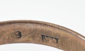 9k arany (Au) jegygyűrű pár Jelzett, gravírozott m:54, 58; 2,61 g