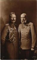 1917 I. Ferenc József és II. Vilmos / Franz Joseph I of Austria and Wilhelm II, German emperor (Rb)