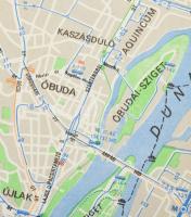 6 db közlekedési- és autótérkép: Budapest közlekedési térképe és tömegközlekedési hálózata; BKV vona...