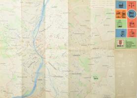 6 db közlekedési- és autótérkép: Budapest közlekedési térképe és tömegközlekedési hálózata; BKV vona...