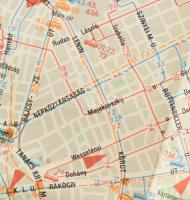 6 db közlekedési- és autótérkép: Budapest közlekedési térképe és tömegközlekedési hálózata; BKV vona...
