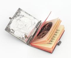 1914. Ferenc József : Népeimhez! . Minikönyv medál dombornyomott fém borítóval, "A király szóza...