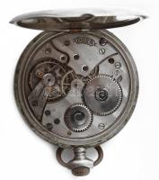 Doxa zsebóra fém tokkal, működő szerkezettel, számlapon repedésekkel d: 50 mm