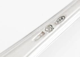 Ezüst (Ag) 3 db fűszeres kanál, jelzett, h: 11,5 cm, nettó: 53 g