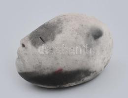 Bercsényi Miklós: Arc, művészi kerámia, jelzés nélkül, hibátlan, h: 9 cm