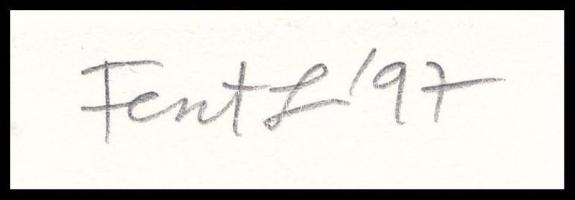 Feszt László, ifj. (1957-): Alakok (cím nélkül). Rézkarc, papír, jelzett. Művészpéldány E.A. XV/VII....