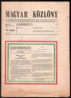 1989 Magyar Közlöny, a Magyar Köztársaság hivatalos lapja 74. szám, 1989. október 23., benne a rendszerváltás törvénymódosításai (1989. évi XXXI. törvény az alkotmány módosításáról), felvágatlan, 1219-1258 p.