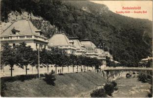 1910 Herkulesfürdő, Baile Herculane; Szapáry fürdő / Szapary bad / spa, bath (EK)