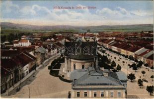 1917 Igló, Zipser Neudorf, Spisská Nová Ves; Kossuth és Deák sor látképe /street view (EK)