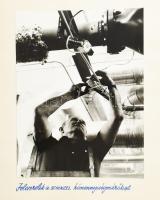 cca 1970-1980 Szeged ipara a szocializmus alatt, 40 db nagyméretű, kartonra kasírozott fotó, 24x18 c...