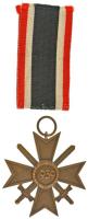 Német Harmadik Birodalom 1939. "Háborús Érdemkereszt II. osztálya kardokkal" bronz kitünte...