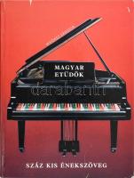 Weöres Sándor: Magyar etűdök. Száz kis énekszöveg. Bp., 1985, Révai. Számozott, 1340. számú példány. Kiadói kartonált kötés, kopott borítóval, a kötés mentén a lapokon egy helyen sérüléssel.