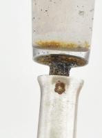 Ezüst (Ag) nyelű kések vegyes állapotú pengékkel, közötte hat darab egyforma is. Összesen 26 db + ho...